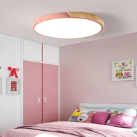 nordic modern simple led ceiling lamp creative super thin circular lamp living room bedroom balcony childrens room light ac220v