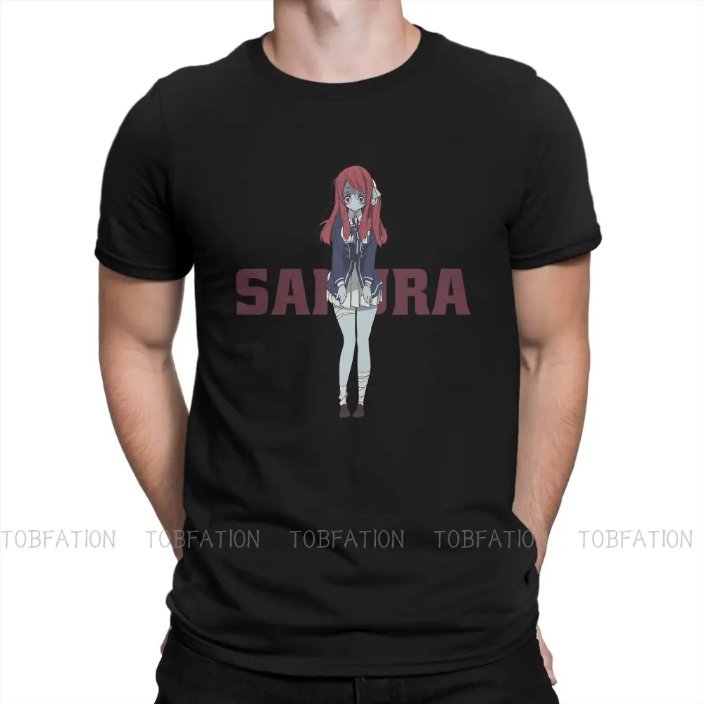 

ZOMBIE LAND SAGA 100% Cotton TShirts Sakura Personalize Men's T Shirt Hipster Tops Size S-6XL