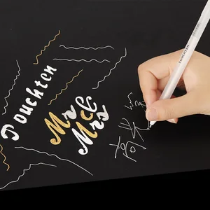 3 шт., хайлайтер, водостойкий, золотистый, серебристый, белый цвет, маркер, подводка, кисть для подсвечивания, рисование, рисование, аниме, дизайн, F393