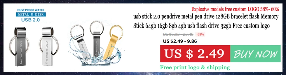 Супер мини-металлическая usb-флешка 3,0, 4 ГБ, 8 ГБ, 16 ГБ, 32 ГБ, 64 ГБ, флеш-накопитель, 128 ГБ, флешка, флешка, портативная, бесплатный логотип