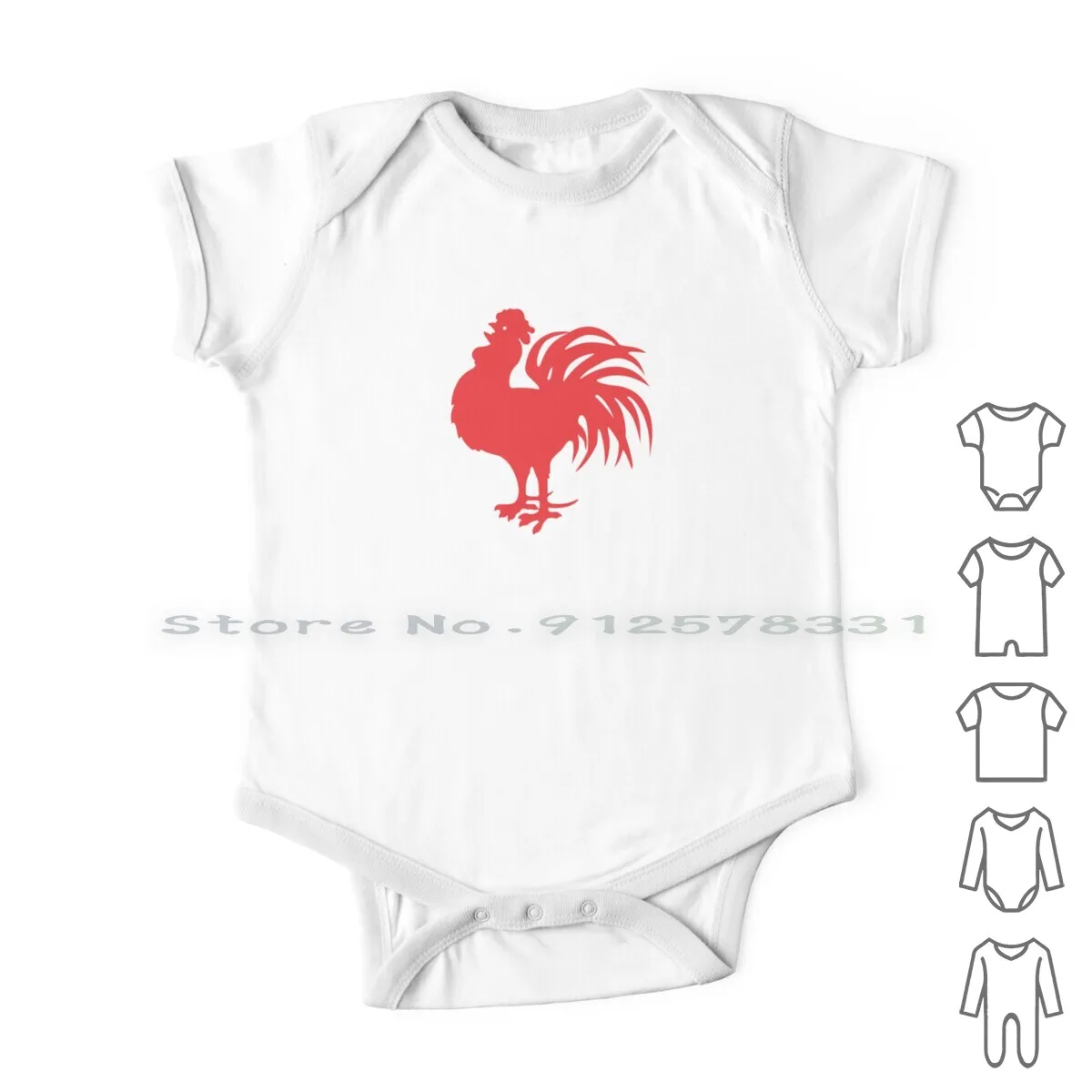 

Sydney Roosters-Red Cockerel White Roosters With Tail On Rooster Blue! Newborn Baby Clothes Rompers Cotton Jumpsuits Eaststowin