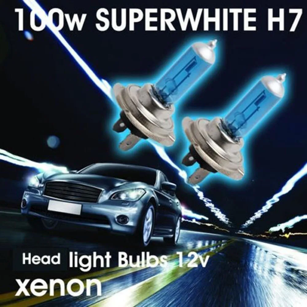 Универсальный автомобильный светильник H7 6000K ксеноновый газовый галогенный
