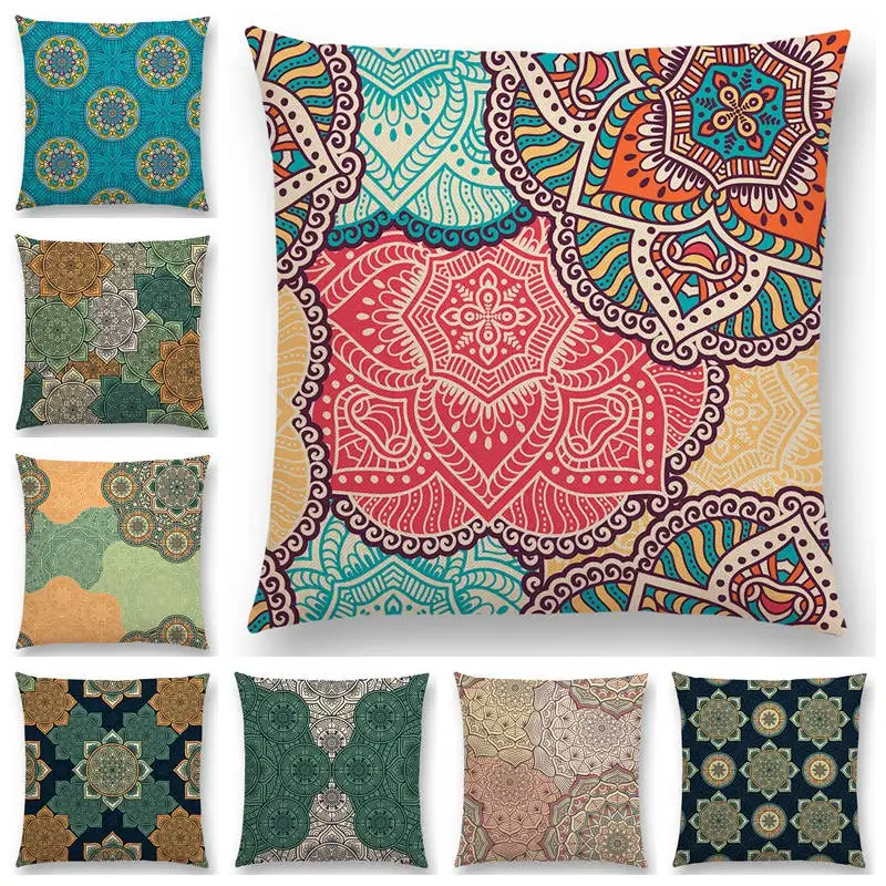 Пейсли Мандала декоративный узор калейдоскоп с цветочным орнаментом