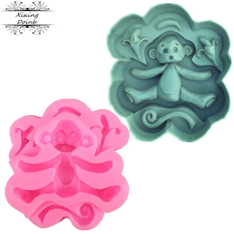 1 шт. силиконовая Мягкая форма мультяшной обезьяны для сладостей выпечки