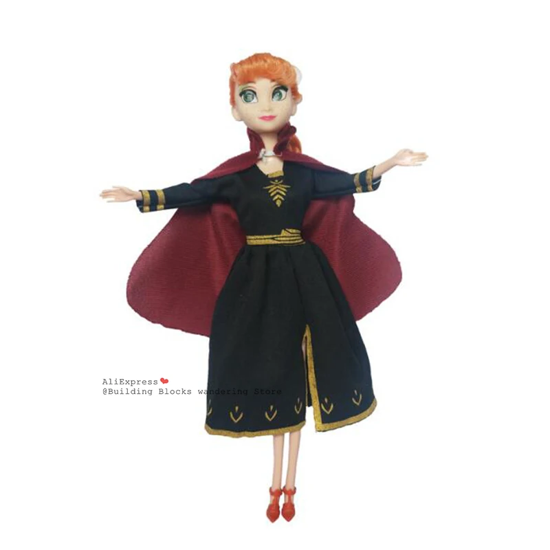 NEW STYLE Anna doll Без коробки, высокое качество, 4 шт./лот, Boneca, 30 см, Кукла Эльза, игрушки для девочек, Fever 2, куклы принцессы Анны и Эльзы, Одежда для кукол, детей - Цвет: NEW STYLE Anna doll