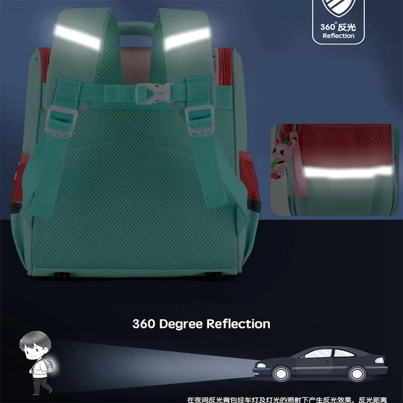 Children FASHION Orthopedic Bag kids Kawaii School Supplies Bags Cartoon Animal Dinosaur Rabbit Kindergarten Primary Backpacks