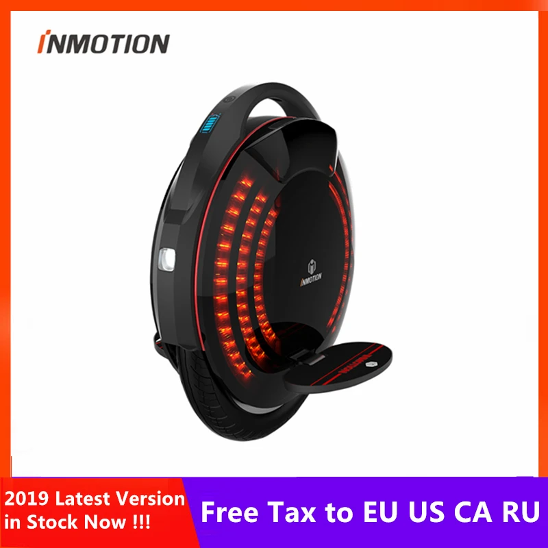 Моноцикл INMOTION V8, самобалансирующийся самокат с декоративными лампами, Одноколесный электрический самокат Hover Skate Hover Board