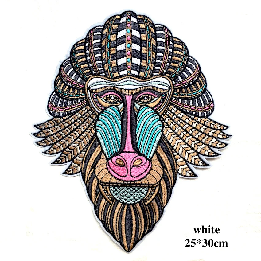 1 шт. набор примитивной обезьянки с буквами нашивки для вышивания одежды вышитая