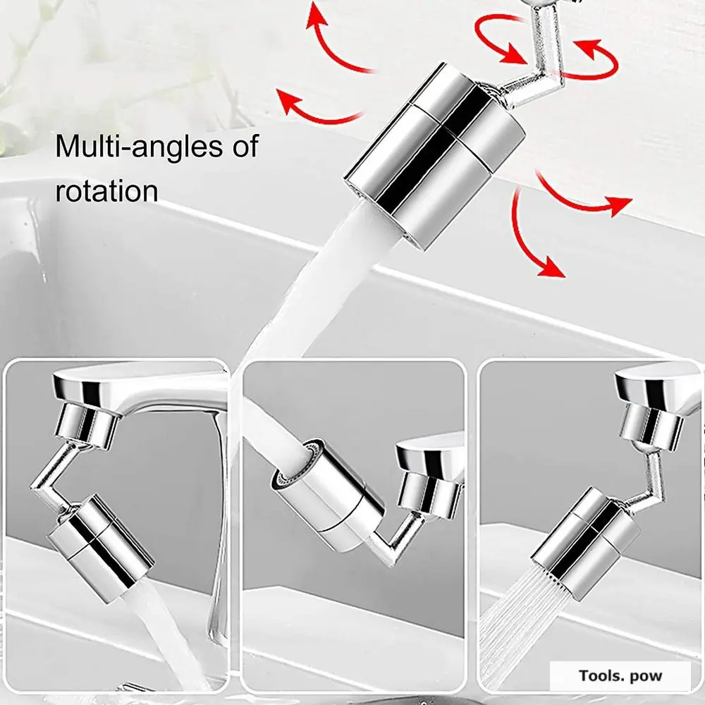 

360 Degrees Rotations Splash Filter Faucet Spray Head Wash Basin Extender Adapter Kitchen Tap Water Saving Nozzle Sprayer Useful