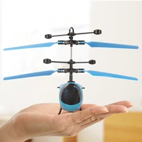 mini helicopter drone with led light suspension hand control induction rechargeable model electric dron gift toys for children