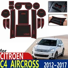 Противоскользящий резиновый коврик для чашки, дверной паз, коврик для Citroen C4 AirCross 2012  2017 2013 2014 2015 2016, аксессуары, коврик для телефона