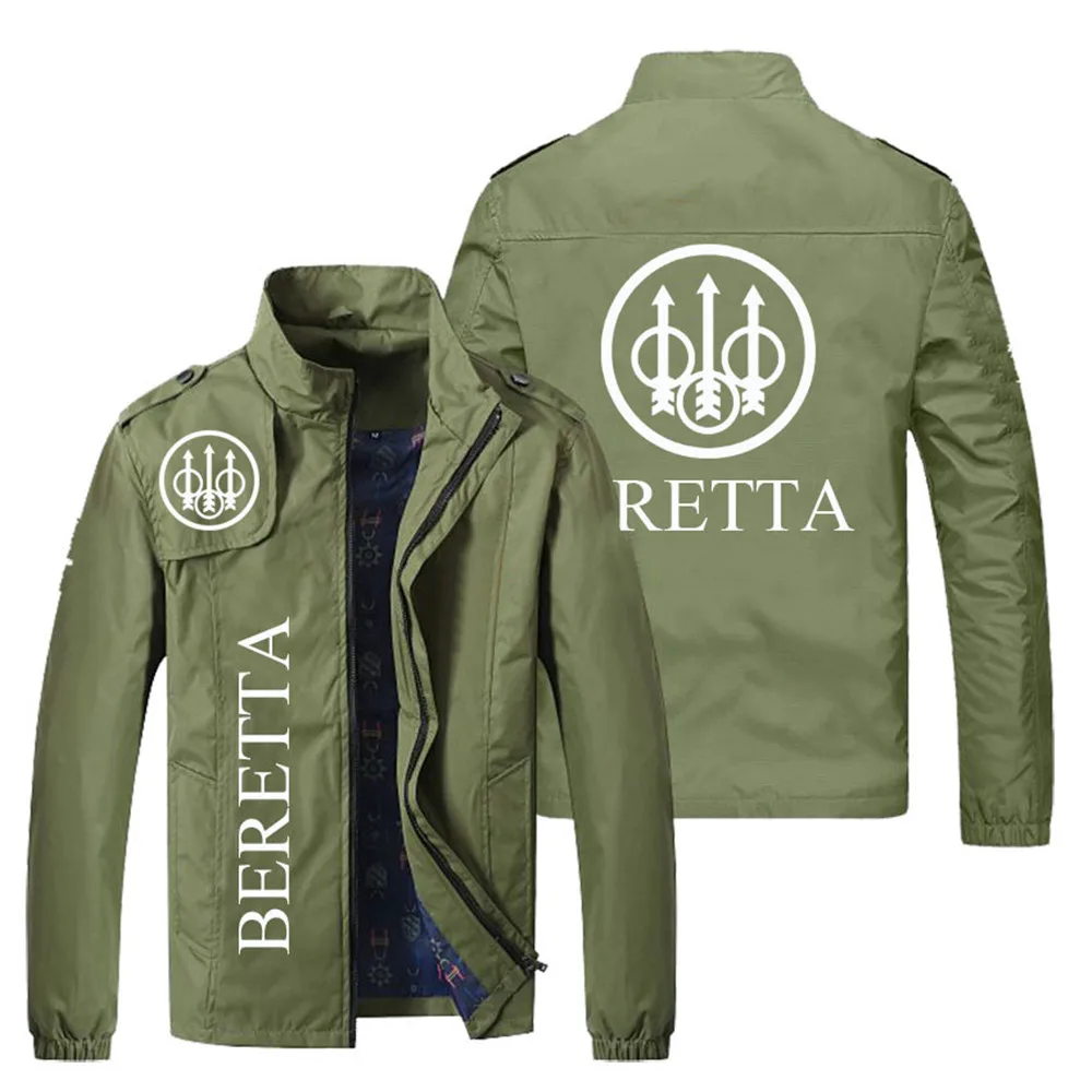 

2021 new fashion street original fashion young men's Beretta logo custom sports leisure jacket oversized Harajuku jacket m-5xl