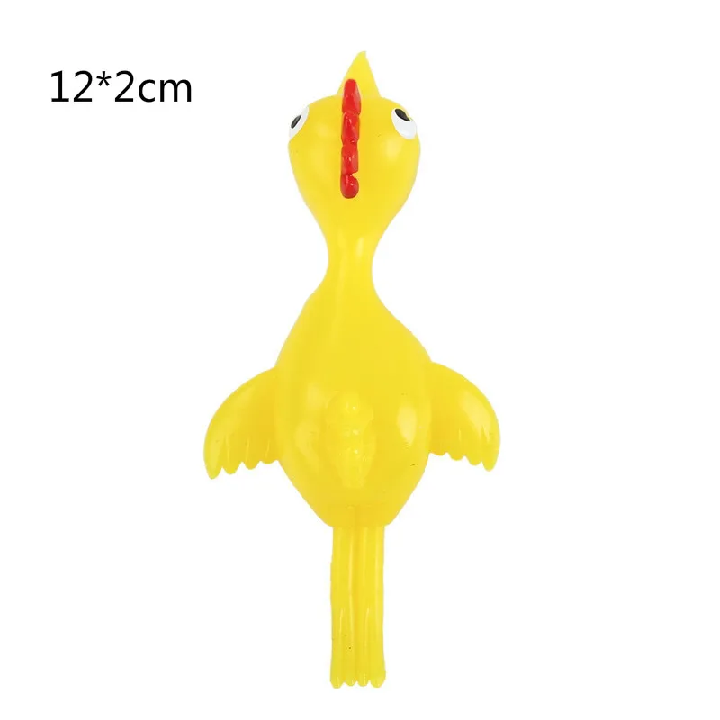 

1pcs Fun Toy Gift Catapult chick TPR soft launch slingshot Catapult turkey Tricky Yellow Chicken Unzip gifts gifts for boyfriend