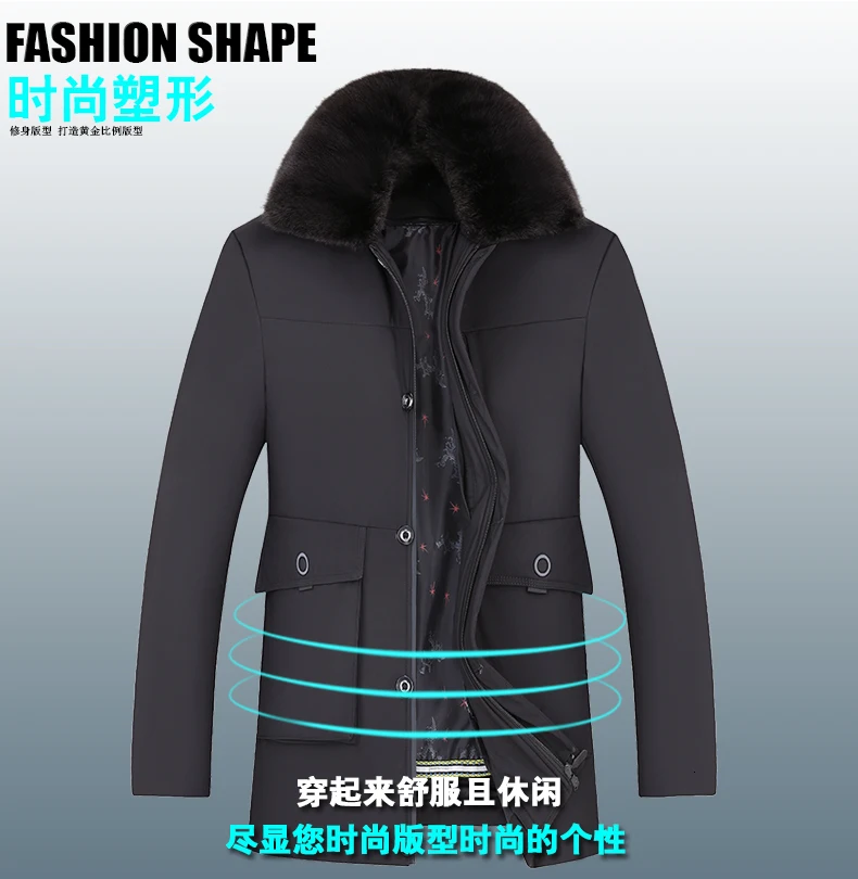 Plus 10XL 8XL 6XL Winter Jacket Men Fashion Casual Slim Thick Warm Mens Coats Parkas With fur collar Long Overcoats Male Clothes