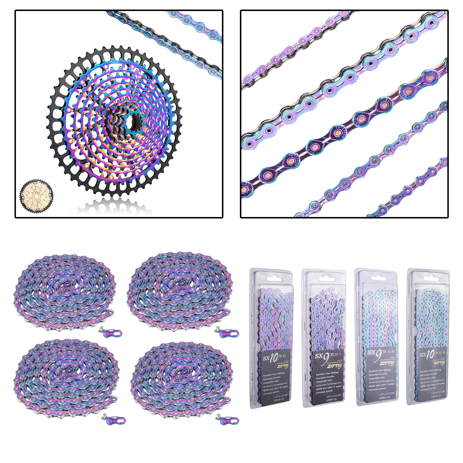 Велосипедная цепь внешняя деталь с соединителем твердый полый штифт 1/2 дюйма x11/128