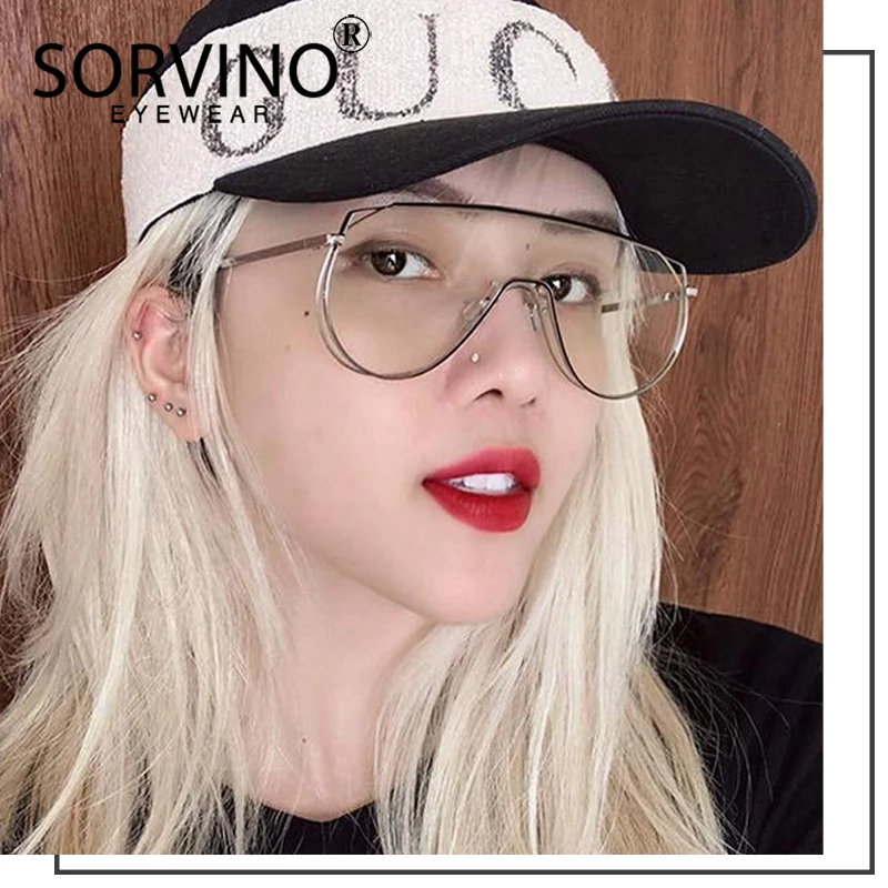 Мужские и женские дизайнерские очки авиаторы SORVINO большие футуристические