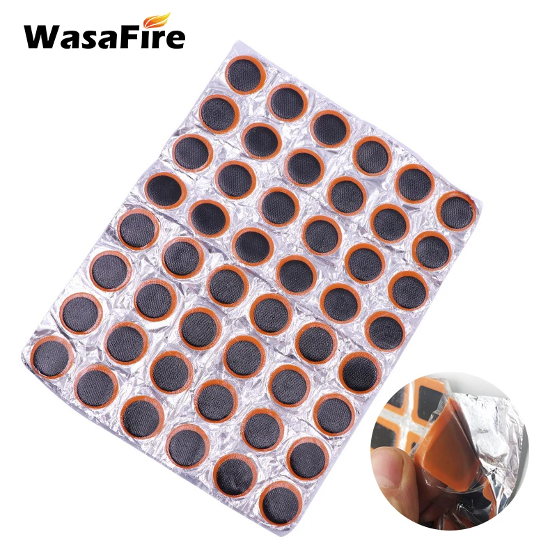 

48PCS 25mm Round/Square Rubber Bicycle Tire Patch Repair Tools Cycling Bike Tyre Inner Tube Puncture Maintenance Tool