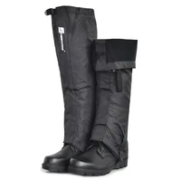1 pair unisex waterproof leg covers fleece legging gaiter outdoor hiking camping climbing skiing snake shoes cover leg warmers