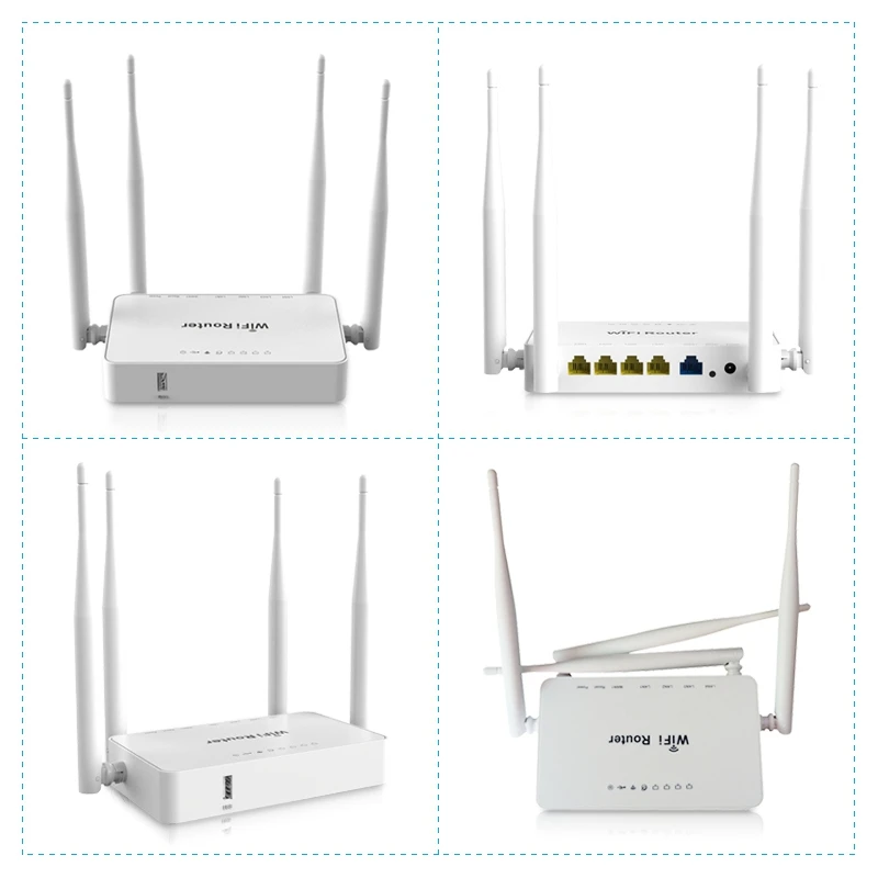 Wireless WiFi Router 300Mbps with 1 Wan 4 Lan Access Point Internet Wifi for Usb Modem-EU Plug |