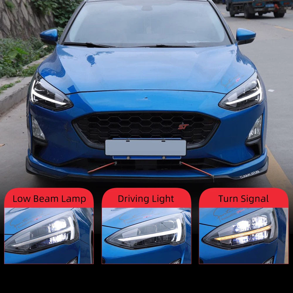 CSGJMY 2 шт. автомобильный Стайлинг для Ford Focus 2019 головной светильник s все