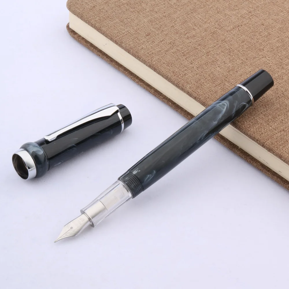 Ручка перьевая чернильная из прозрачного пластика|plastic fountain pen|black penfountain pen transparent