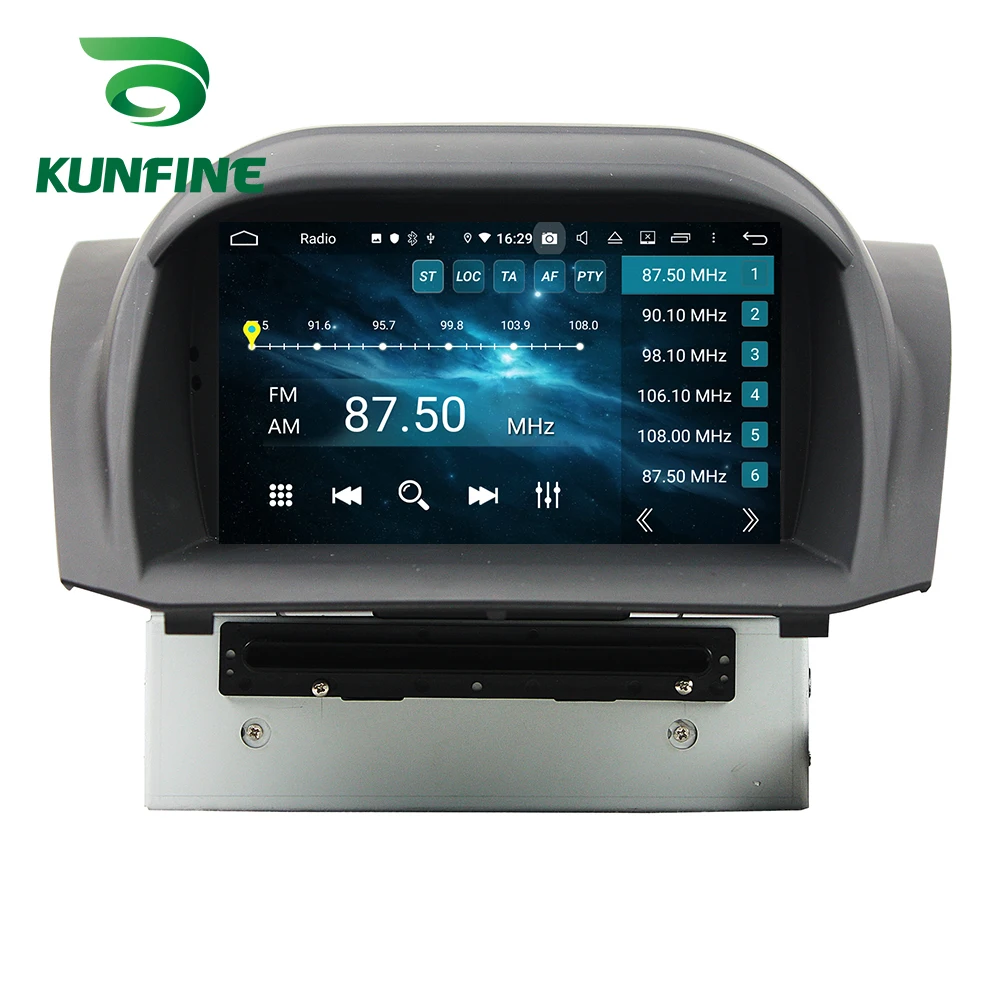 Android 9,0, четыре ядра, 4 Гб ОЗУ, 64 Гб ПЗУ, автомобильный DVD, gps, мультимедийный плеер, стерео, для Ford Fiesta, 2013-, радио, головное устройство