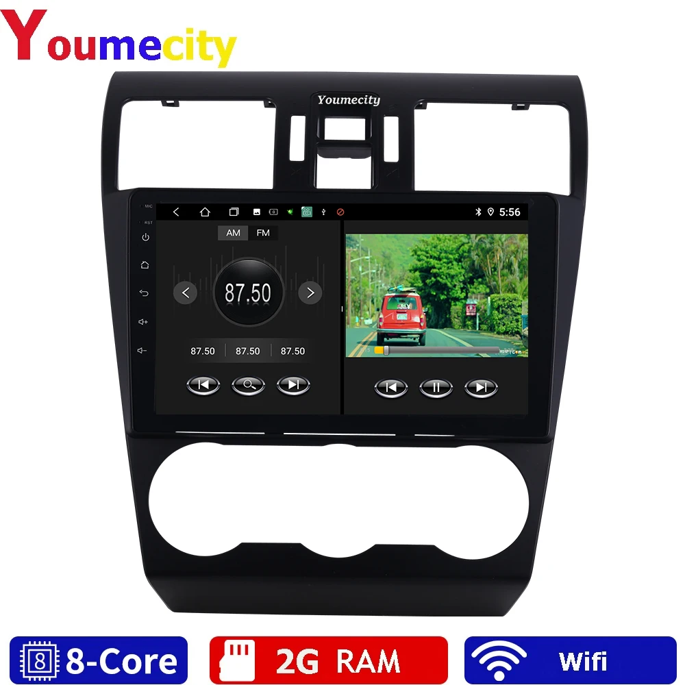 Автомобильный мультимедийный плеер на Android 9 0 для Subaru Forester Impreza WRX 2013 2014 2015 Радио Rds