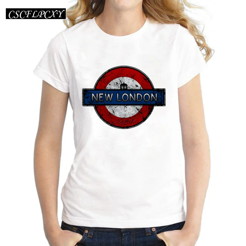 Новое поступление Doctor who женская футболка с принтом Tardis Express Target Логотип Новый