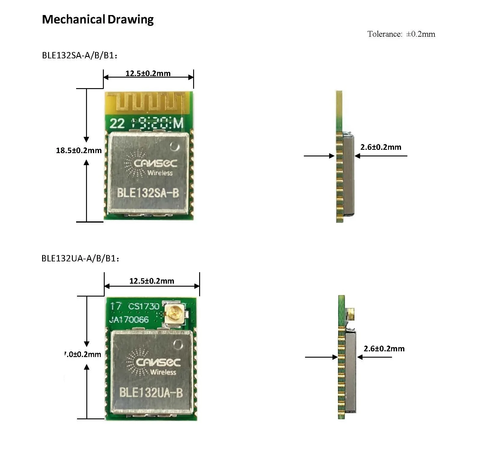 

BLE132 Low Power Consumption/2.4G/Bluetooth 4.2 Module/ST