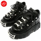 Женские кроссовки на платформе 6 см, со шнуровкой и металлическим декором