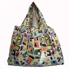 Складная сумка для покупок, экологически чистая Женская Подарочная Складная многоразовая сумка-тоут, складная сумка для цветов, фруктов, овощей