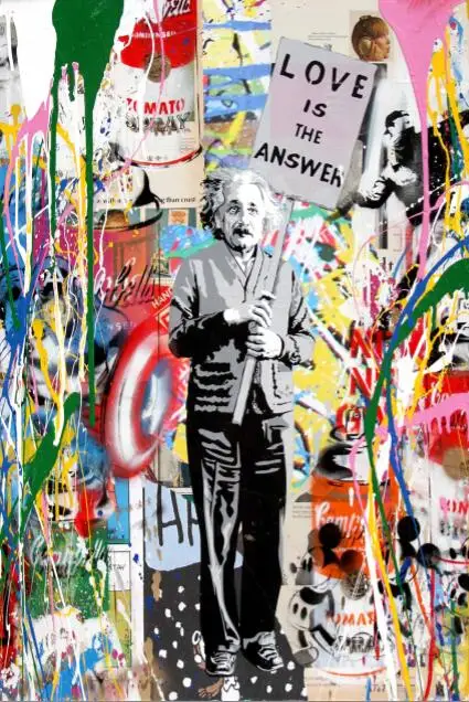 04 Banksy Art "Love Is The Answer", Картина на холсте, Настенная картина, плакат, украшение для дома, для гостиной - Цвет: 04
