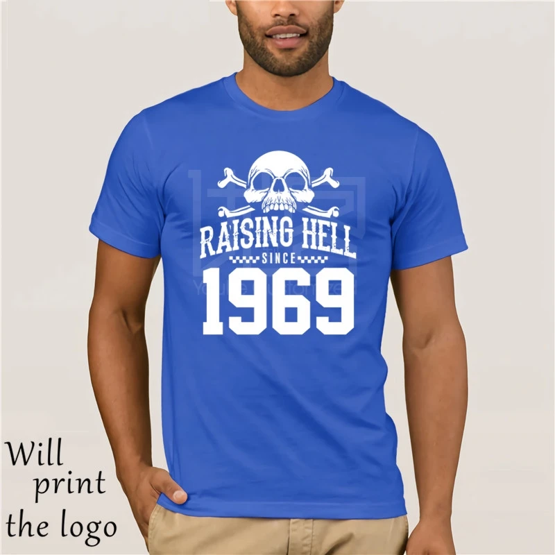 Мужская футболка с надписью Raising Hell Повседневная унисекс Gift for Dad Grandad для дня