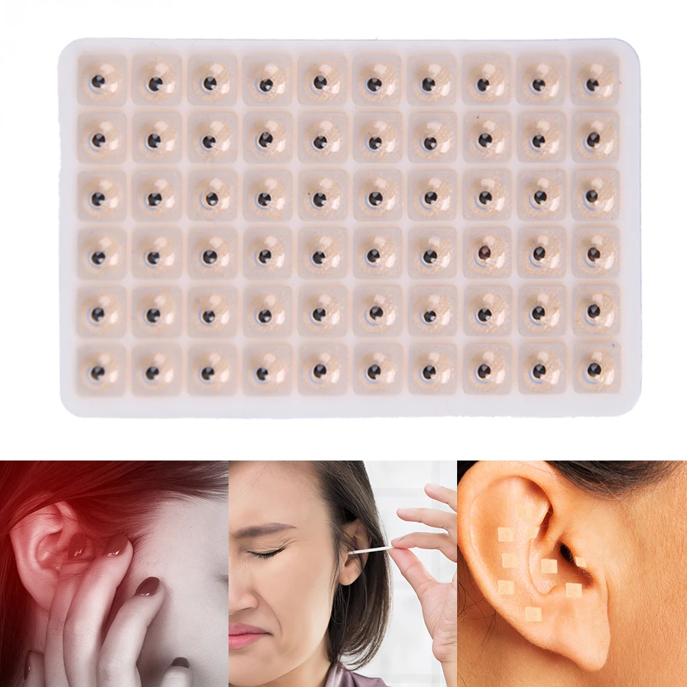 

1800pcs Relaxation Ears Stickers Acupuncture Needle Ear Vaccaria Seeds Ear Massage Auricular-paster Press Seeds Health Care Tool