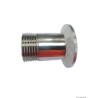 1 14 dn32 stainless steel ss304 sanitary male threaded ferrule od 50 5mm pipe fitting fit 1 5 tri clamp