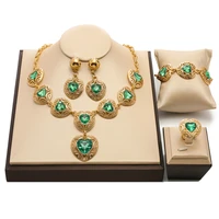 exquisite dubai gold colorful new designer jewelry set nigerian wedding jewelry sets african beads women costume jewelry set