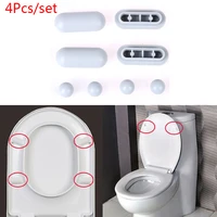 4pcs antislip gasket toilet seat cushion pads cover bumper bathroom lifter kit