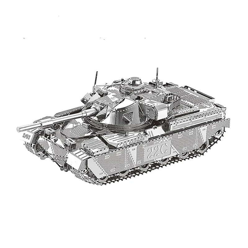 3D металлическая головоломка лазерная резка JS 2 и MK50 танк модели DIY Набор сборочные