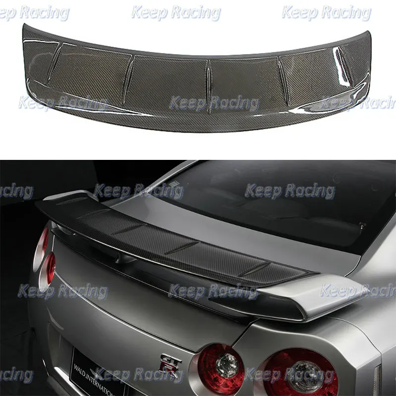 Лезвие крыла из углеродного волокна с дополнительным клапаном Gurney в стиле Вальд