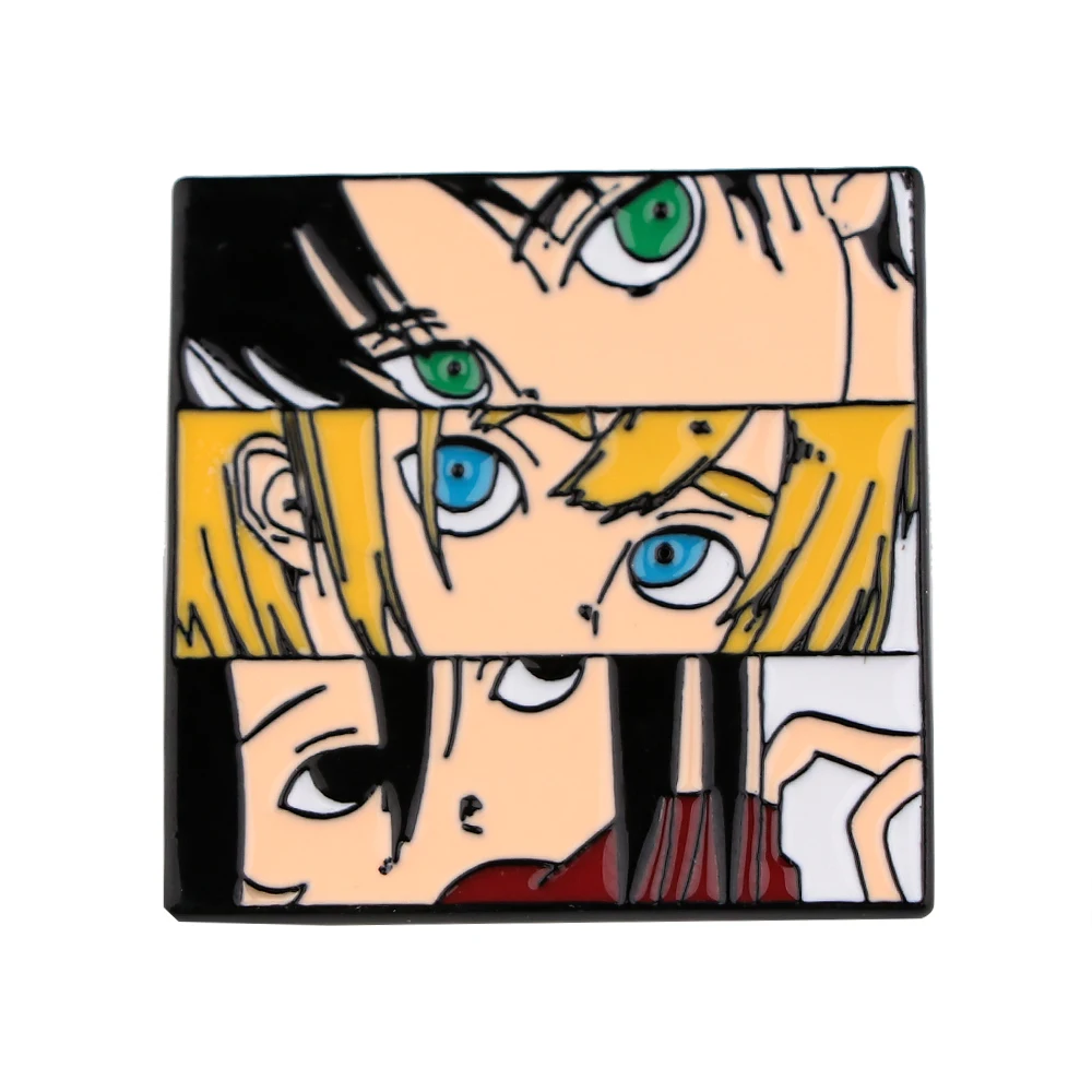 Значки из японского аниме атака на Титанов значки моя геройская академия