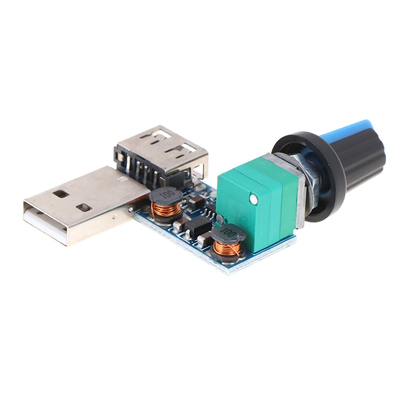 

1 шт. 5 В до 12 В USB вентилятор переключатель регулятора скорости вращения вентилятора Регулятор модуль