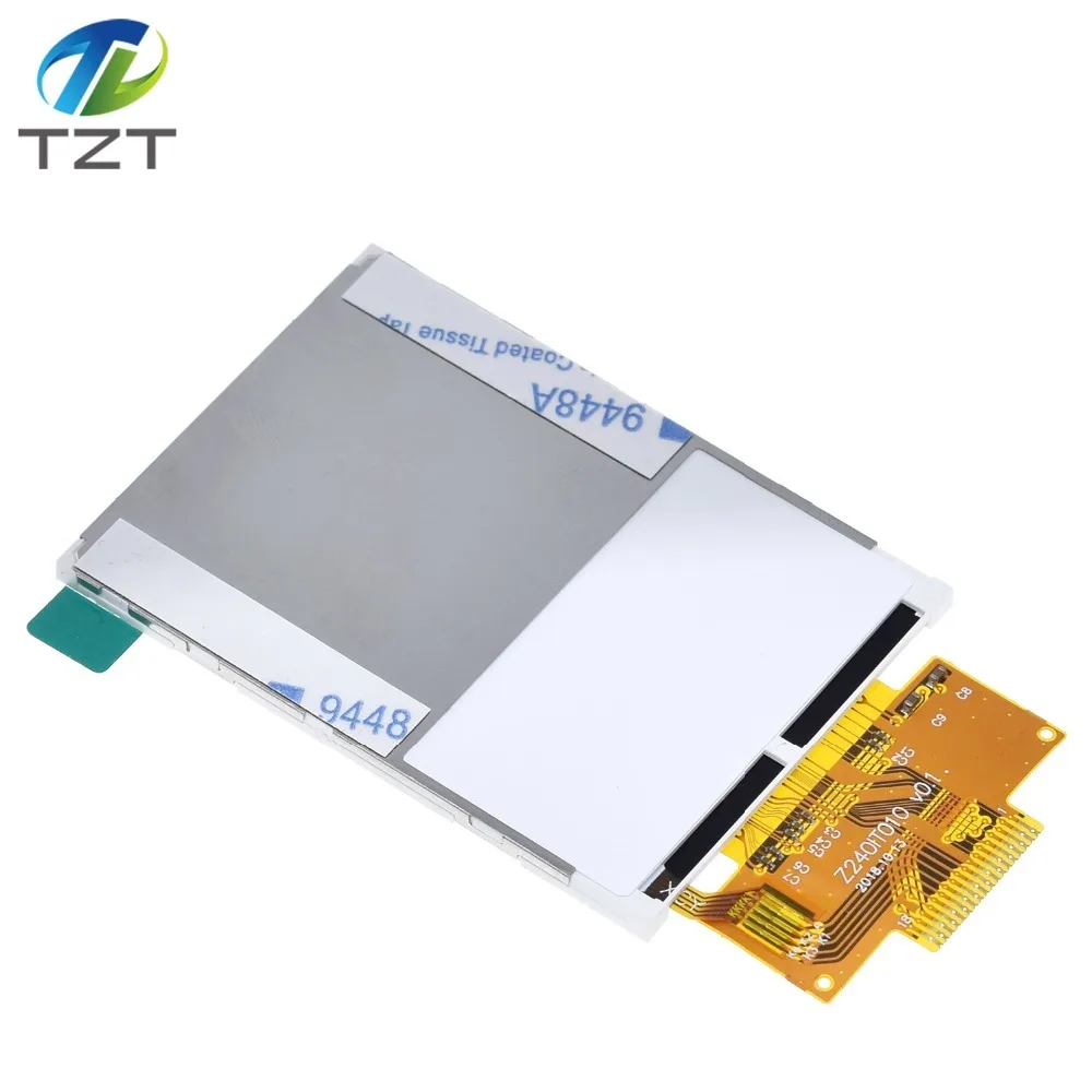 2," 240x320 SPI TFT lcd модуль последовательного порта+ 5 В/3,3 В адаптер PBC Micro SD ILI9341 Белый светодиодный с сенсорным/без сенсорного для Arduino