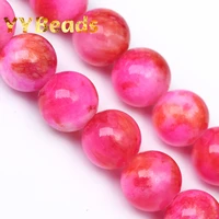 natural rose red persian jades stone beads 6 8 10 12mm loose spacer charm beads for jewelry making necklaces earrings wholesale