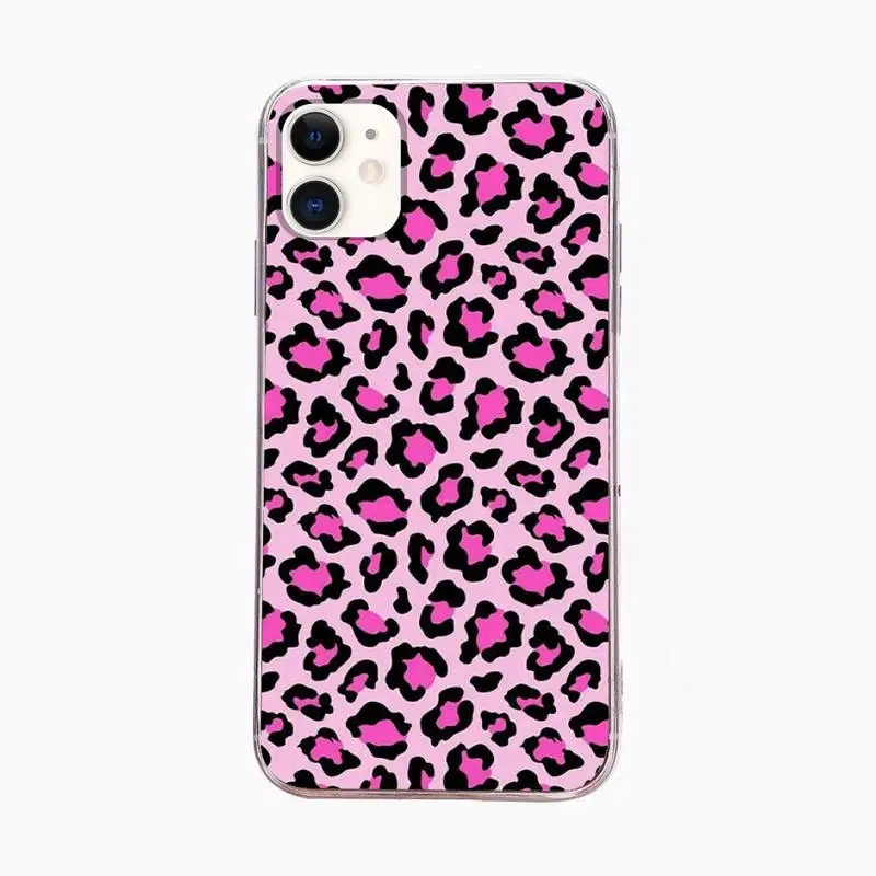 

Leopard Print Phone Case For Iphone 6 6s 7 8plus X Xr 11 12 Mini Pro Max Fundas Cover