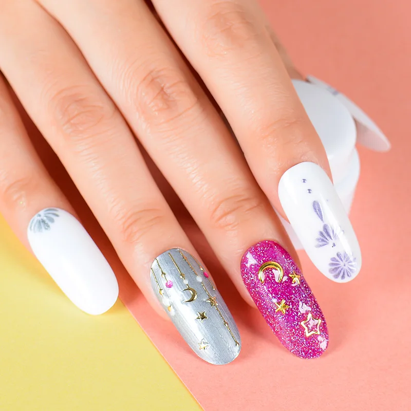 Гель для ногтей с металлическим эффектом розовое золото УФ-светодиодный