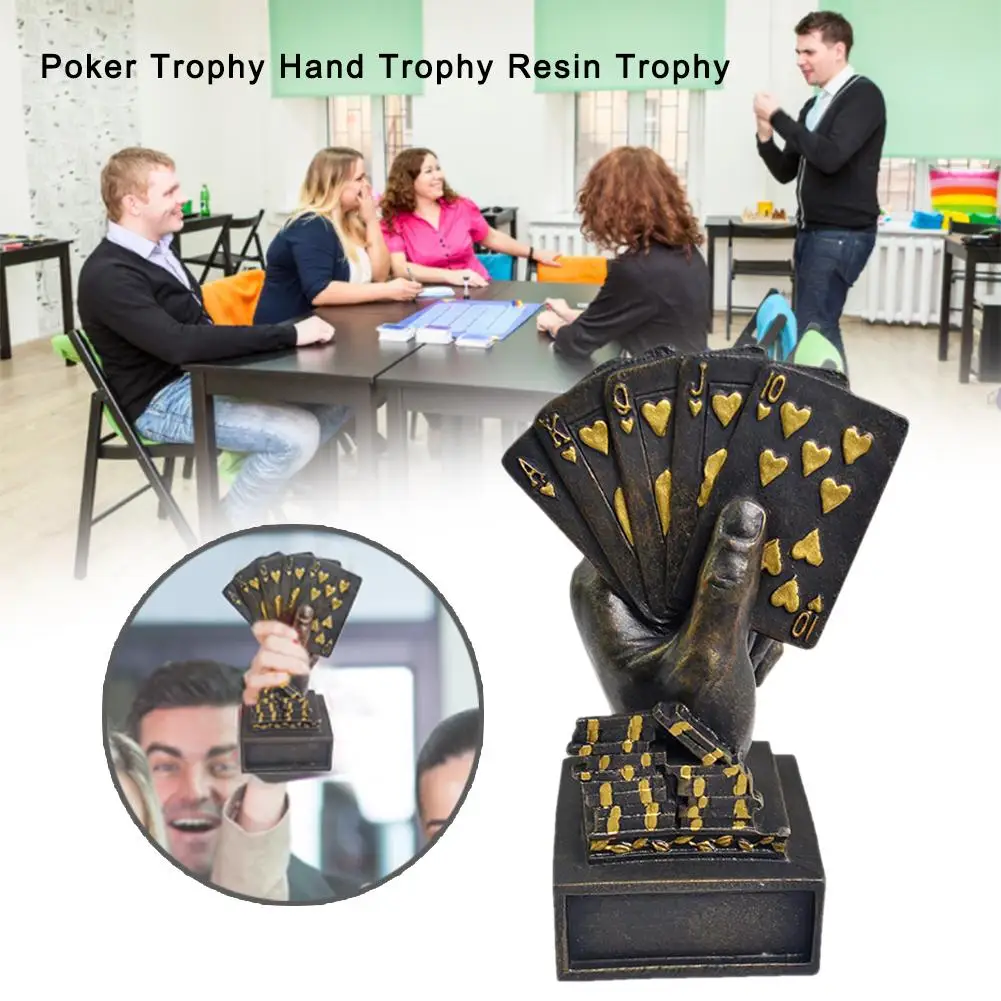 Новый высококачественный металлический покер карточка Кубок трофей победителя