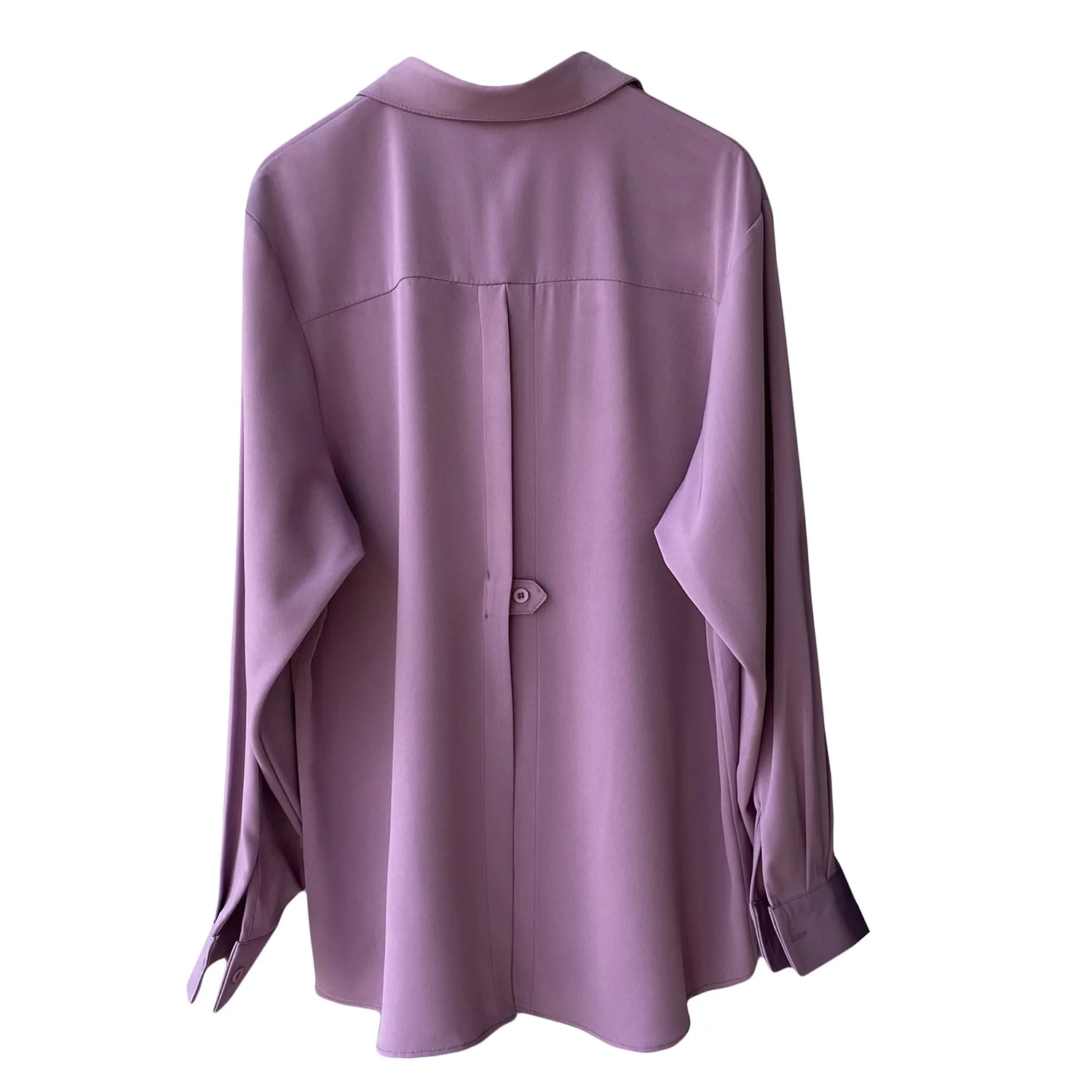 

Yeeloca Temperament Back Split Long Sleeve Shirt Women 2021 Spring Design Lapel Solid Simple Blouser French Slim Casual Top