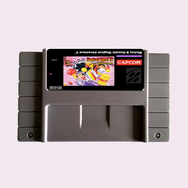 Высокое качество 16 бит Микки К Дональду волшебное приключение 3 NTSC большая серая