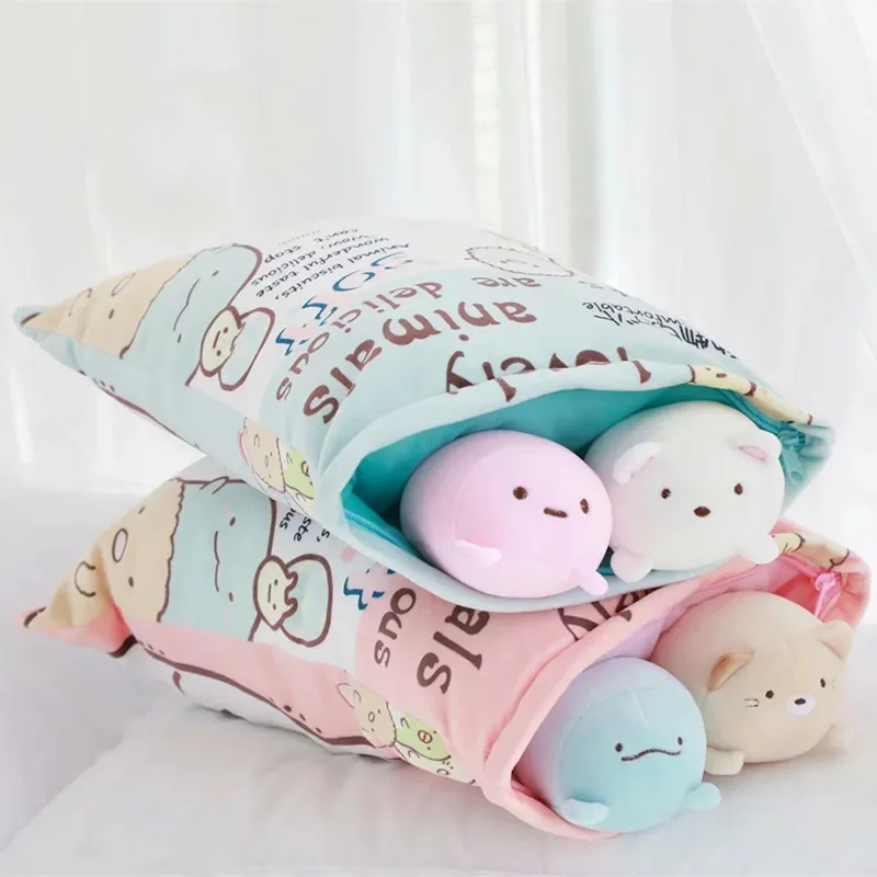 Сумка из 4 предметов мягкие игрушки для детей японский уголок животных био