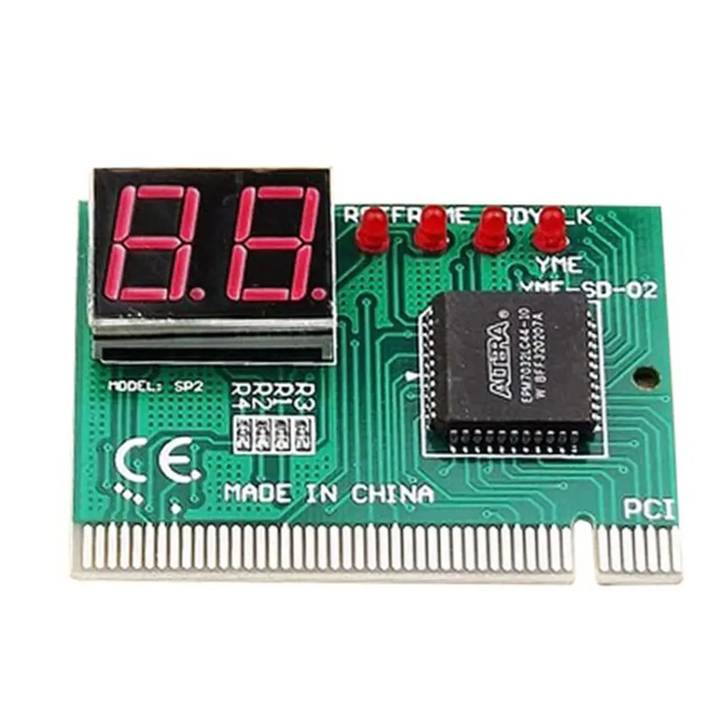 

2 Digit PC Computer Mother Board Debug Post Card Analyzer PCI Motherboard Tester Diagnostics Display For Desktop PC
